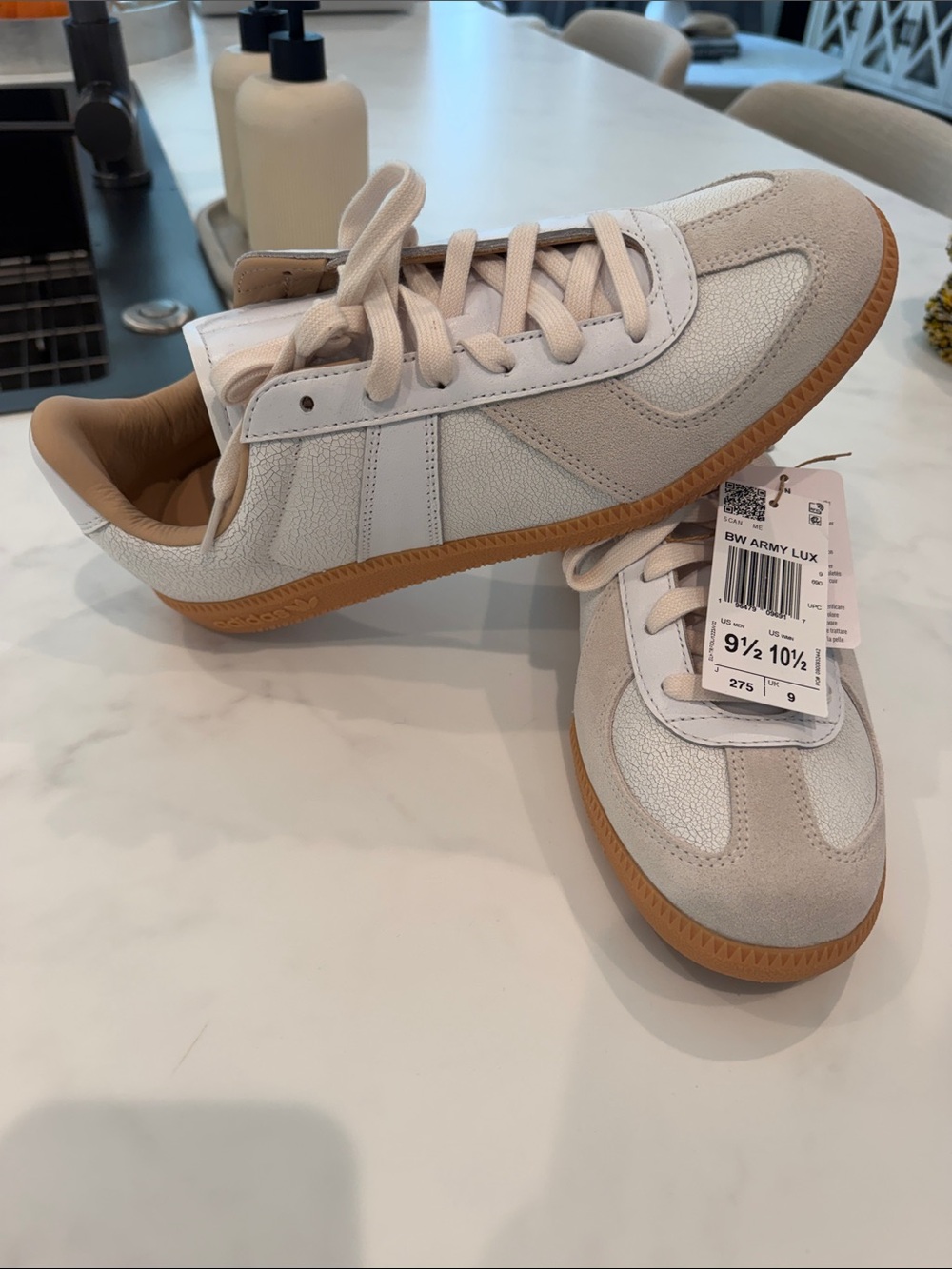 adidas BW Army Lux Sneakers - White & Tan - Picture 2 of 3